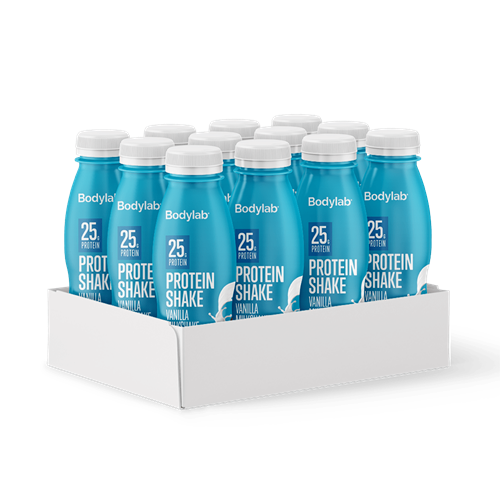 Bodylab Protein Shake (12 x 330 ml) - Vanilla Milkshake (Parasta ennen 06-09-2025)