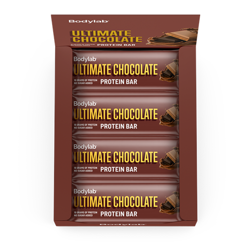 Bodylab Protein Bar (12 x 55 g) - Ultimate Chocolate (Parasta ennen 27-06-2024)